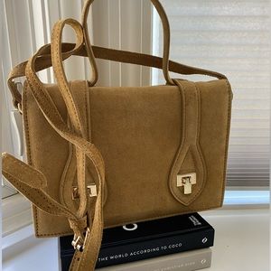 Suede Camel Bag